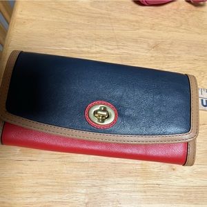 Coach color block wallet